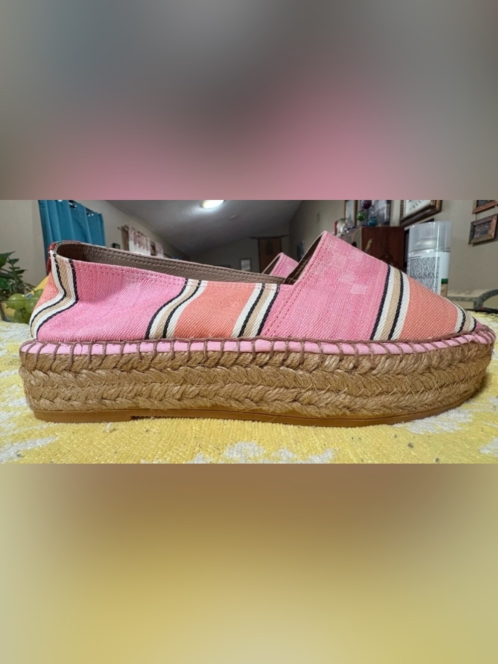 Penelope Chilvers Riviera Espadrilles-high platform jute sole. Size 36/6 - Picture 3 of 10